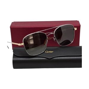 Cartier silver and gold t23 Sunglasses
